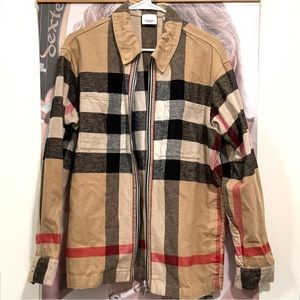 Burberry Cotton-Wool Flannel Shirt Jacket